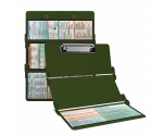 WhiteCoat Clipboard® Trifold - Army Green Physical Therapy Edition
